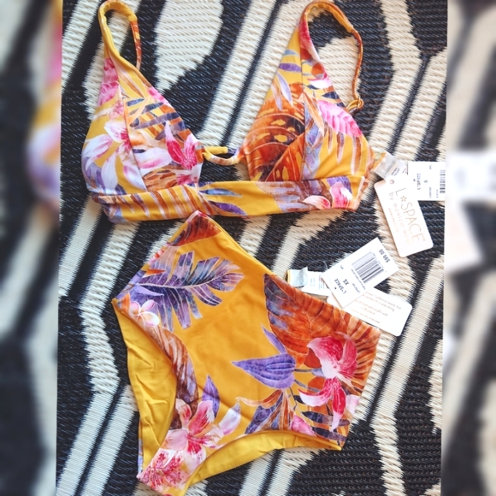 NWT L*Space Alia Top Portia Bottom Bikini Set - Picture 1 of 10